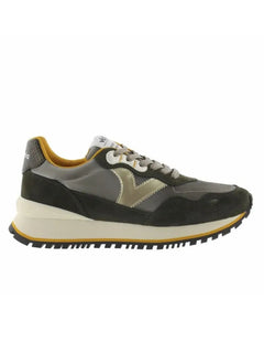 Victoria 1157115 Sneakers for Women in Khaki, Comfortable Lace-up Canvas Footwear with Flat Sole, Ideal for Spring and Outdoor Activities.