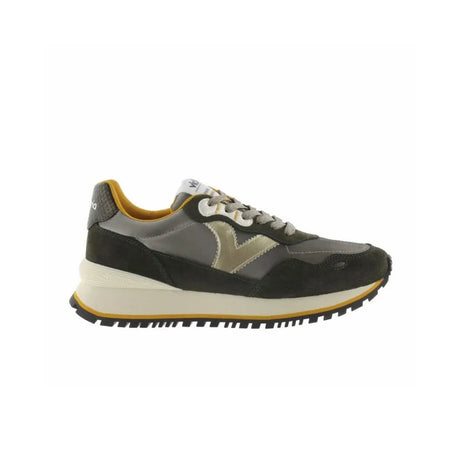 Victoria 1157115 Sneakers for Women in Khaki, Comfortable Lace-up Canvas Footwear with Flat Sole, Ideal for Spring and Outdoor Activities. PlatiNum