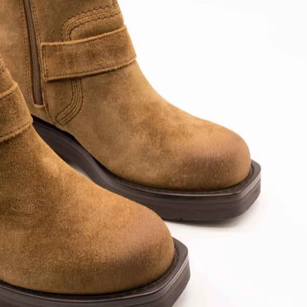 Clarks boot 26178892   Rebelle buckle walnut suede for women