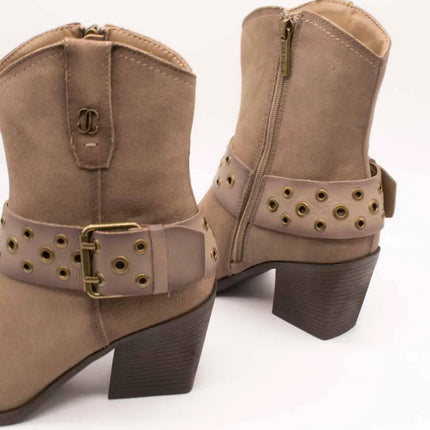 Carmela ankle boot 164132-02 taupe suede for women