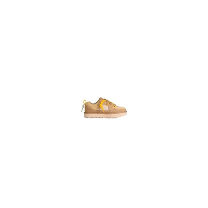UGG W Lo Lowmel Biarritz Women's Beige Sneakers, comfortable casual footwear with a breathable design, perfect for autumn and spring, ideal for walking and outdoor activities. PlatiNum