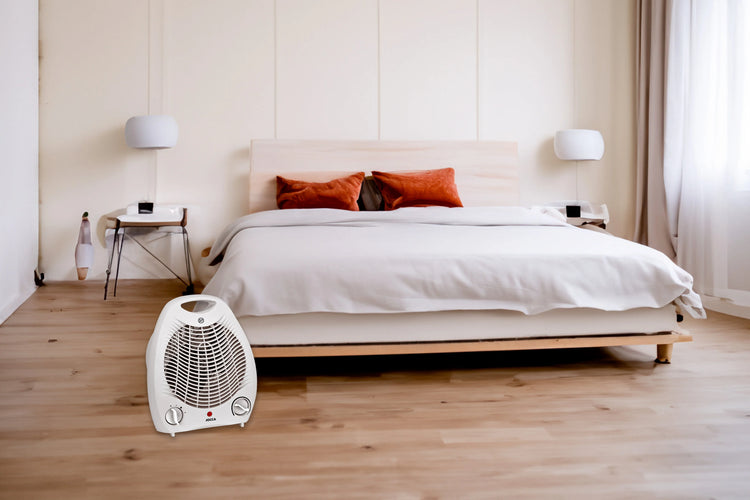 Jocca electric heater, portable, compact size, with 2 speeds of heat function, fan function, ambient temperature regulator and 2000w of power