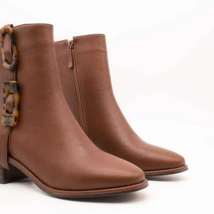 Noa harmon ankle boot 010048-0050 solene brown for women