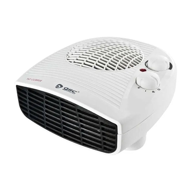NIAROS HORIZONTAL HEATER 2000W Besah, electric heater with adjustable thermostat, 3 heat settings, overheat protection, and CE certificate for safe use. Ideal for low consumption heating in any space.