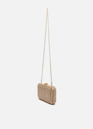 Borsa da festa piccola effetto rafia Nina Raffia / Beach Misako
