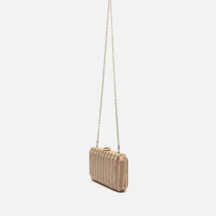 Borsa da festa piccola effetto rafia Nina Raffia / Beach Misako