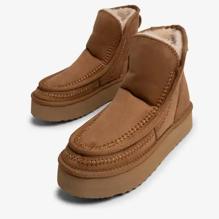 Women's boot brand mustang model 60095 color walnut tan
