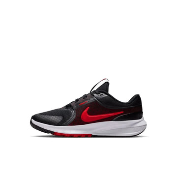 Nike Downshifter 14 Running Shoes, breathable mesh upper, improved cushioning, drop of 10mm, lightweight at 358g, designed for comfort and support in a White/Midnight Navy/Summit White/Green Spark color scheme.