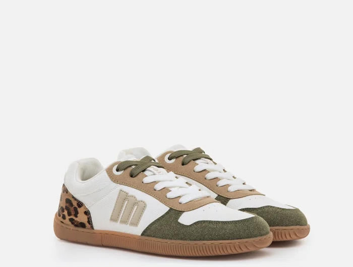 Leopard Print Barefoot Sneakers for Women by Mustang Free, lightweight with flexible sole, ideal for transitioning to barefoot shoes, available in sizes 36 to 41, perfect for casual and urban styles. PlatiNum
