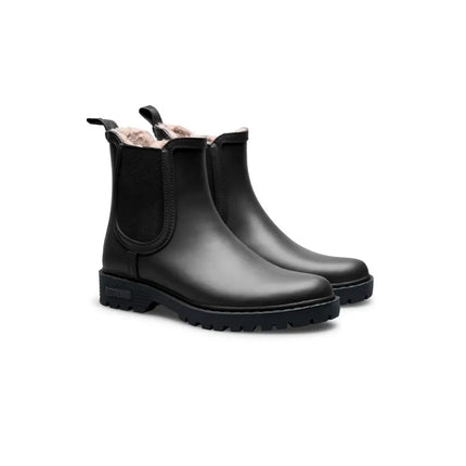 Women's wellies verbenas gaudi fur smooth black