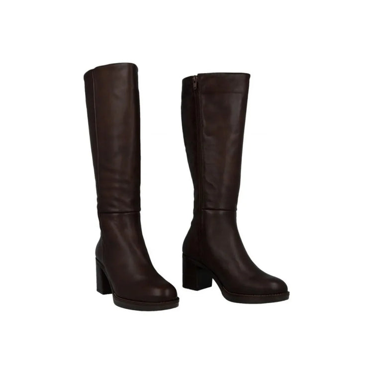 Porronet 4782 women's mocha heeled boots
