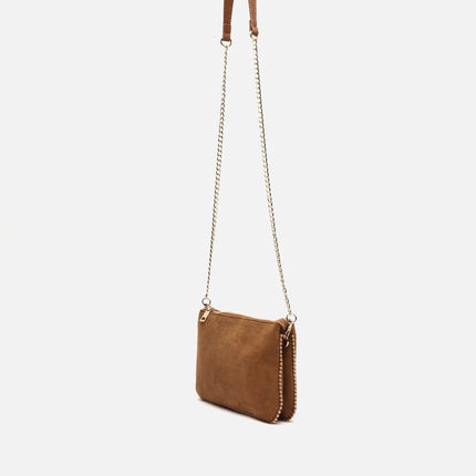Borsa a tracolla Boleo con effetto scamosciato e dettagli metallici Misako Borse da donna