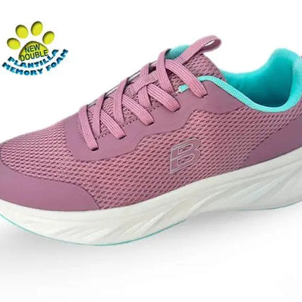 Breathable Sports Sneakers for Women with Double Memory Foam – Special Wide Fit, Lightweight and Comfortable for Daily Wear, Walking, and Work. Perfect cushioning and ventilation make them ideal running shoes. PlatiNum