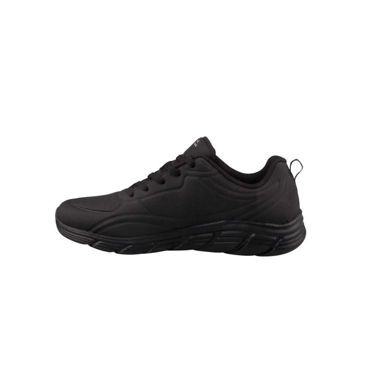 Skechers 117715 Women's Sneakers in Black - Comfortable and lightweight with ergonomic fit for all-day wear, perfect for casual outings or gym use, ensuring maximum comfort and style. PlatiNum