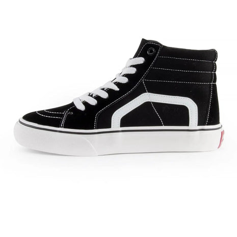 ANDY-Z AZ2003 High Top Canvas Sneakers for Women, black, durable canvas upper, non-slip rubber sole, breathable lining, cushioned insole, ideal for casual and streetwear style. PlatiNum