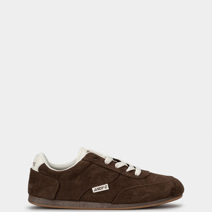 Retro women's shoes, ANDY-Z 8015 BROWN casual sneakers with lace-up closure, thin sole, and versatile fit, perfect for casual occasions, comfortable footwear for spring and autumn. PlatiNum