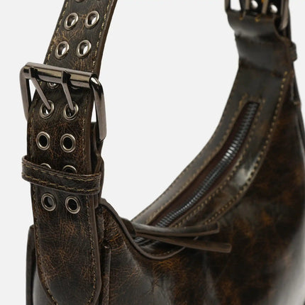 Borsa a tracolla Misako Iloas con manico regolabile e dettagli ED metallizzati. Borse da donna