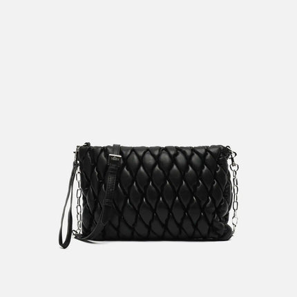 Borsa a tracolla e a mano imbottita Misako Elaxy ED. Borse da donna