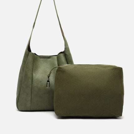 Borsa hobo media Misako Giselina con beauty case interno rimovibile - Borse da donna