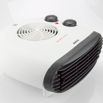 Jocca 2000w portable electric heater with thermostat, heat and fan function, fast and uniform heat, low consumption, non-slip feet, automatic shutdown, indicator light, ideal for maintaining a stable temperature in any room.