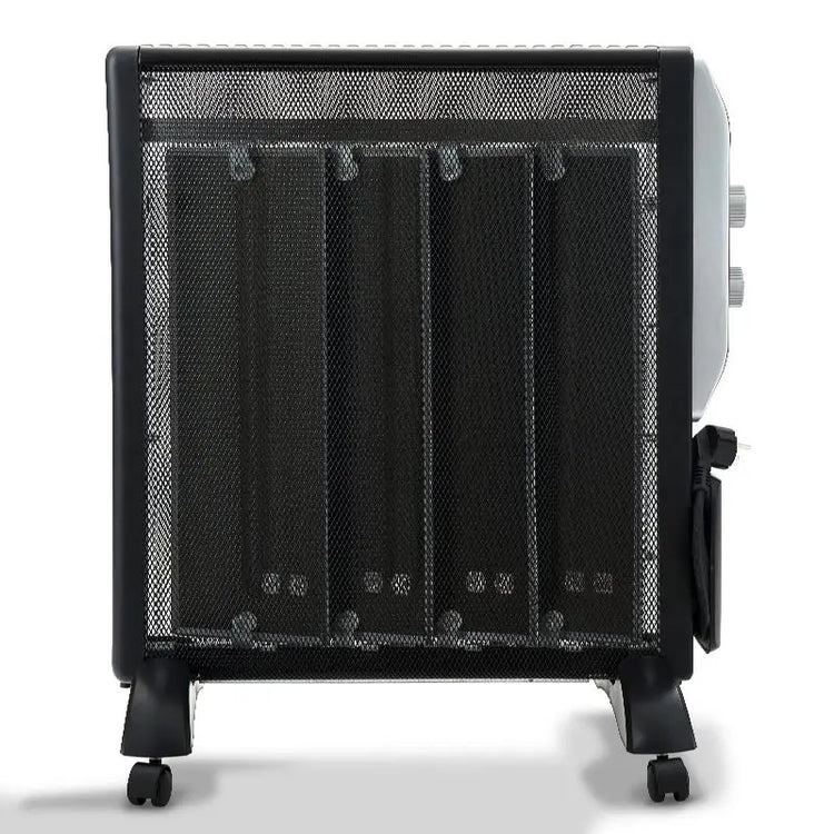 Mica Heater 2000W by Avant, fast and efficient electric radiator with adjustable thermostat, 2 power levels (1000W/2000W), modern safety features including overheating protection and anti-tip design, ideal for home heating.