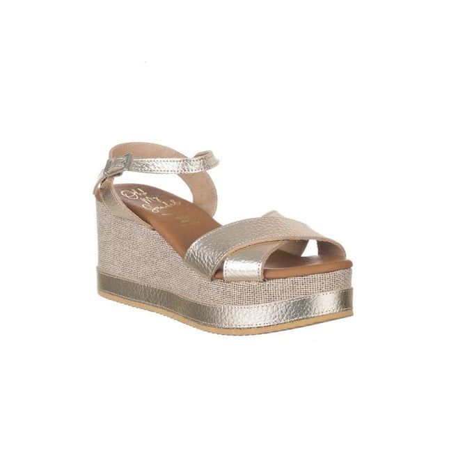 Wedges oh my sandals 5736 women gold PlatiNum