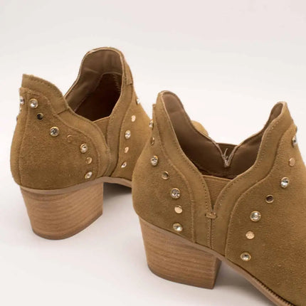 Carmela ankle boot 163147-02 camel suede for women