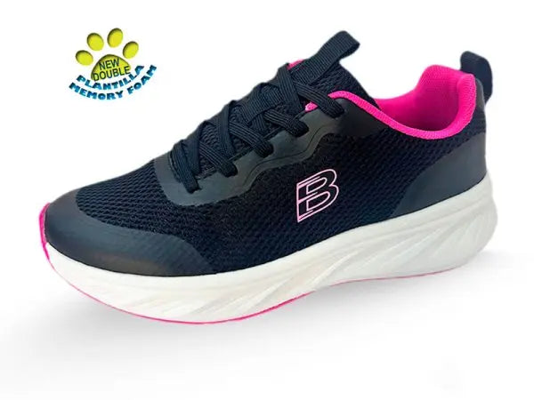 Breathable Sports Sneakers for Women with Double Memory Foam – Special Wide Fit, Lightweight and Comfortable for Daily Wear, Walking, and Work. Perfect cushioning and ventilation make them ideal running shoes. PlatiNum