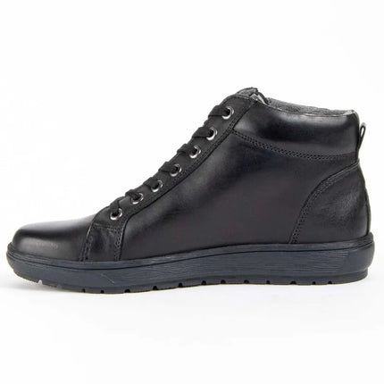 Casual leather ankle boot for women. Butterfly bottiline 99461