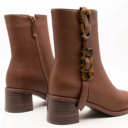 Noa harmon ankle boot 010048-0050 solene brown for women