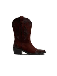 Women's heeled boots mustang 55973 moka