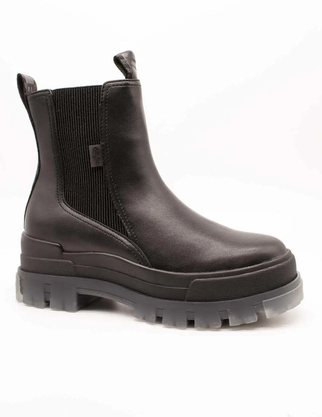 Women's buffalo aspha chelsea mid black boot
