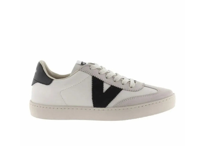 Victoria Berlin Sneakers for Women in Black - Comfortable, Lace-up, Flat Footwear with a Non-slip Sole, Ideal for Spring and Outdoor Activities PlatiNum