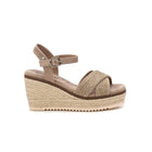 Refresh esparto wedges 172650   Taupe woman PlatiNum