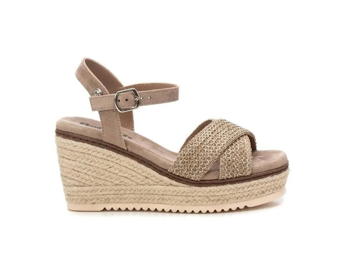 Refresh esparto wedges 172650   Taupe woman PlatiNum