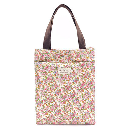 Borse da giardino Borsa da giardino piccola impermeabile da giardino con fiori - Varietà di stampe - Resina di cotone - 30 cm x 24 cm x 13 15 cm