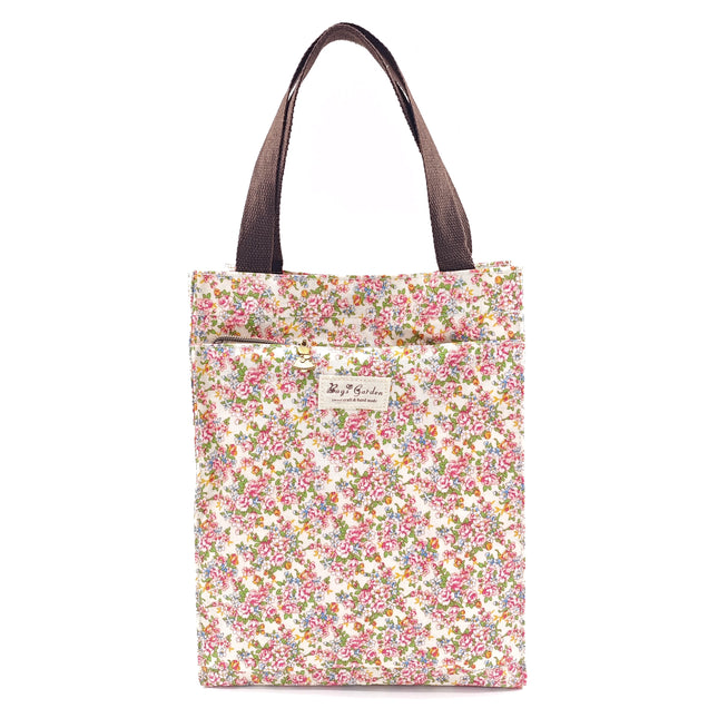 Borse da giardino Borsa da giardino piccola impermeabile da giardino con fiori - Varietà di stampe - Resina di cotone - 30 cm x 24 cm x 13 15 cm