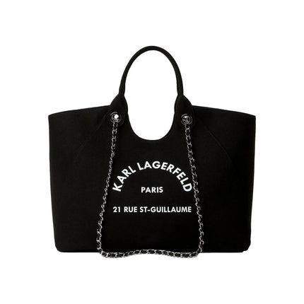 Borsa shopper Rue St-Guillaume KARL LAGERFELD con catena nera