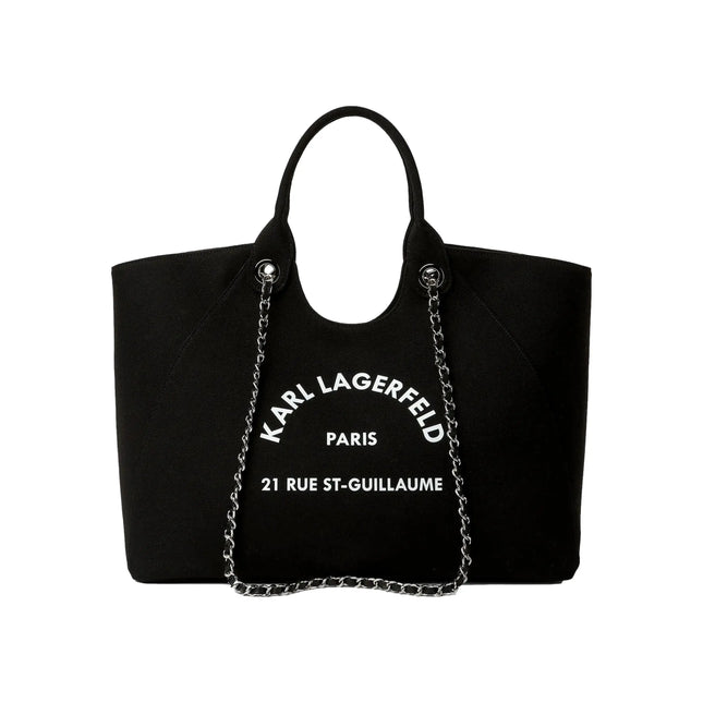 Borsa shopper Rue St-Guillaume KARL LAGERFELD con catena nera