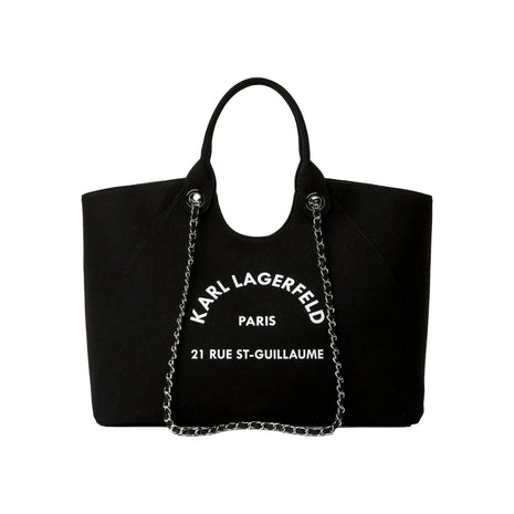 Borsa shopper Rue St-Guillaume KARL LAGERFELD con catena nera