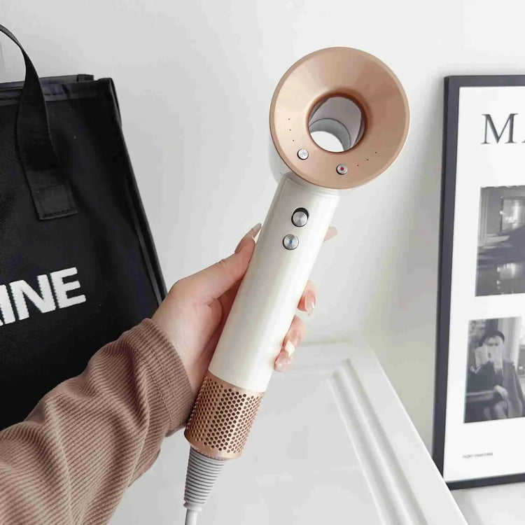 Professional hair dryer with negative ions, quick-drying bladeless dryer, powerful and lightweight, anti-frizz technology for hair care, home use