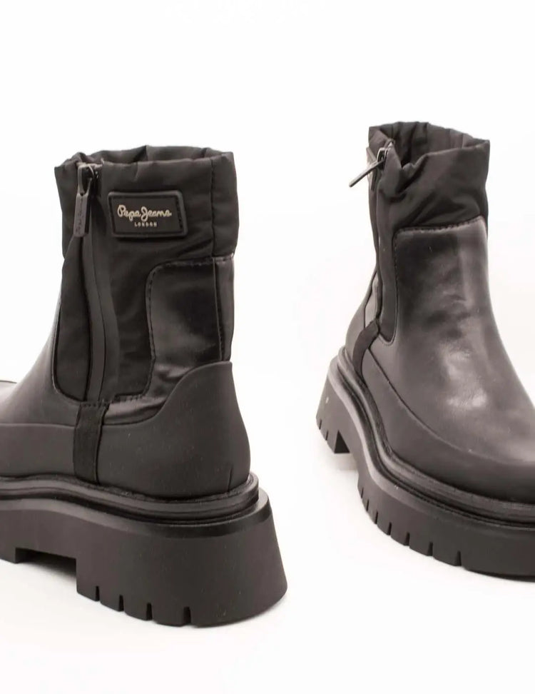 Pepe jeans ankle boot pls50528-999 black for women
