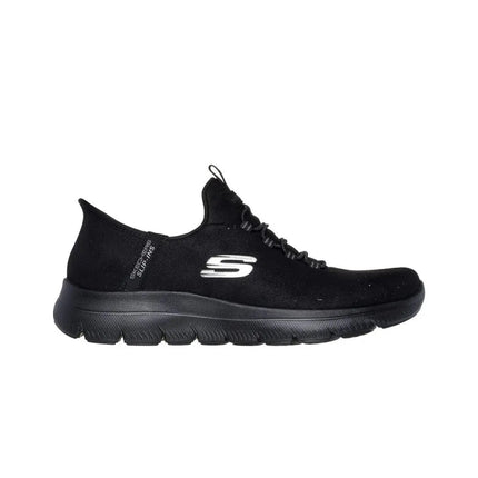 SNEAKERS SKECHERS UNKNOW TRAIL for women, lightweight black sneakers with shock-absorbing sole, non-slip traction for outdoor use, versatile design for casual and sporty looks. PlatiNum