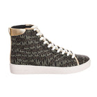 Michael Kors Ankle Sneakers 43F2NVFE6B for Women, PVC upper, lace-up closure, comfortable design, ideal for casual and sports activities, perfect women's footwear for spring and autumn, versatile and breathable. PlatiNum