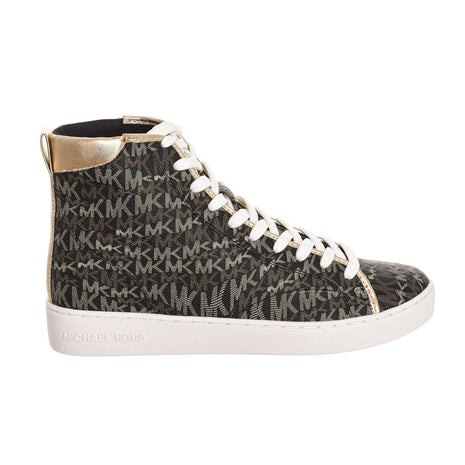 Michael Kors Ankle Sneakers 43F2NVFE6B for Women, PVC upper, lace-up closure, comfortable design, ideal for casual and sports activities, perfect women's footwear for spring and autumn, versatile and breathable. PlatiNum