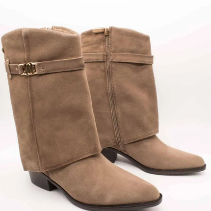 Carmela boot 164328-02 taupe suede for women