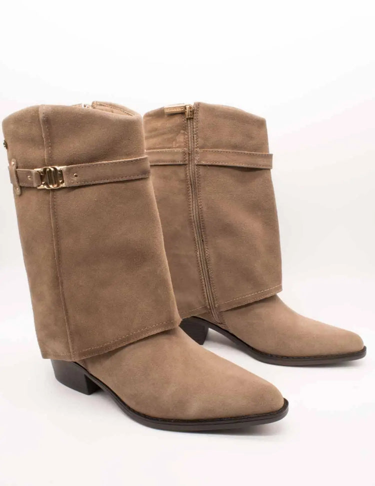 Carmela boot 164328-02 taupe suede for women