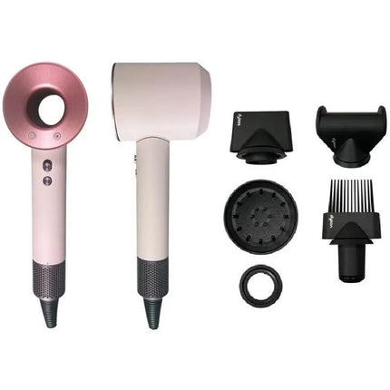 Advanced 5-in-1 Hair Dryer and Styler Set by Don Feliz with 1600W Power, Ionic Function, Real-time Temperature Control, Cool Shot, Magnetic Nozzles, Fast Drying, Anti-Tangle Design for Professional Styling at Home or Travel.