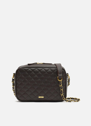 Borsa a tracolla imbottita Misako Cacao Borse da donna