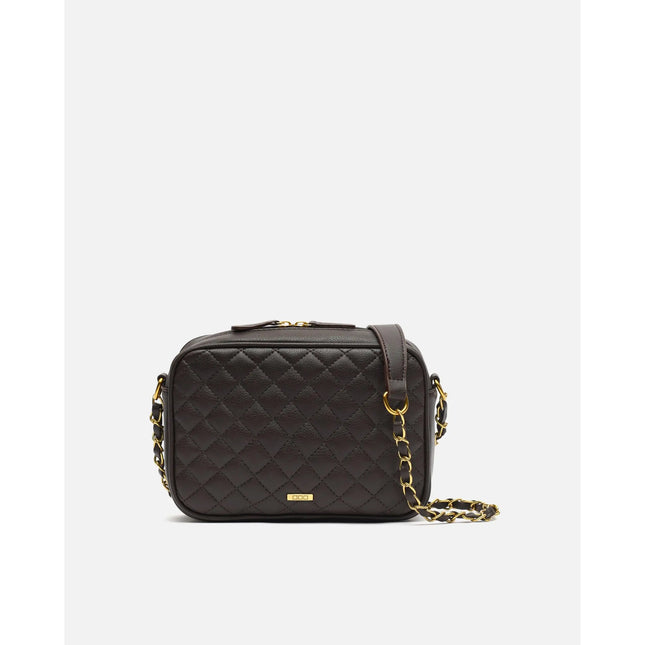Borsa a tracolla imbottita Misako Cacao Borse da donna